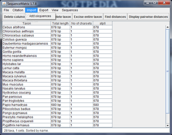 Sequence Matrix screenshot 2