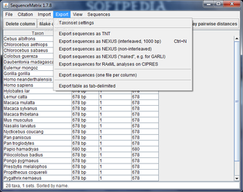 Sequence Matrix screenshot 3