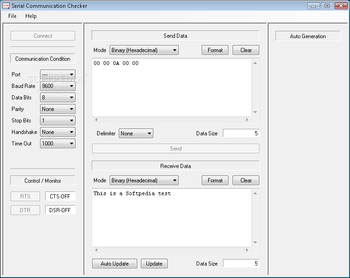 Serial Communication Checker screenshot