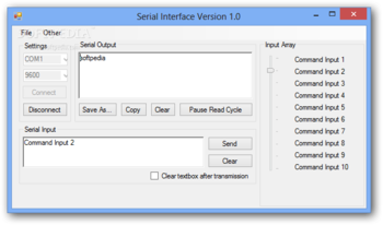 Serial Interface screenshot