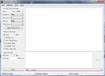Serial Port Utility screenshot