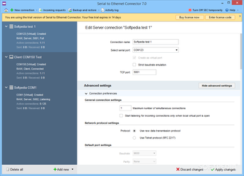 Serial to Ethernet Connector screenshot 6