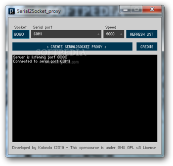 Serial2Socket_proxy screenshot