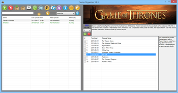 Series Organizer screenshot