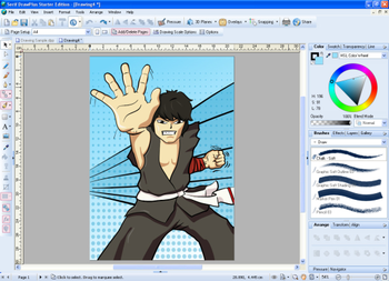 Serif DrawPlus Starter Edition screenshot