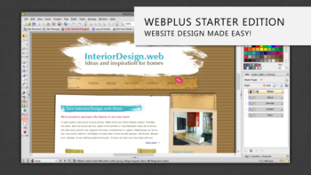Serif WebPlus Starter Edition screenshot