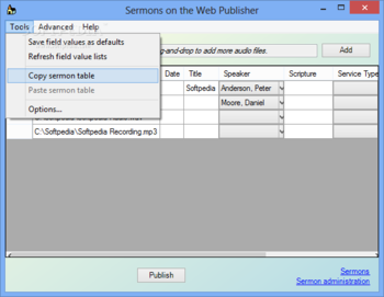 Sermons on the Web Publisher screenshot 2