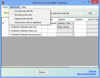 Sermons on the Web Publisher screenshot 3