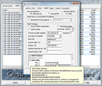 Serva screenshot