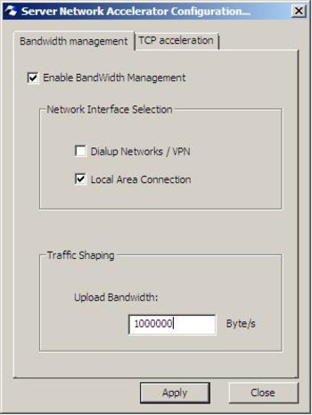 Server Network Accelerator screenshot 2