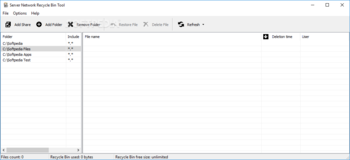 Server Network Recycle Bin Tool screenshot