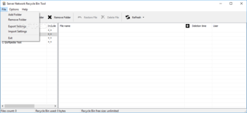 Server Network Recycle Bin Tool screenshot 2