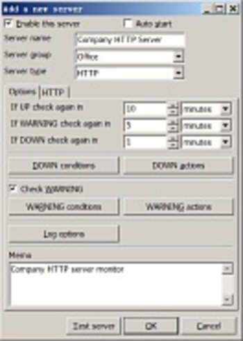 Server Status Monitor screenshot