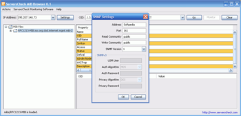 ServersCheck MIB Browser screenshot 2