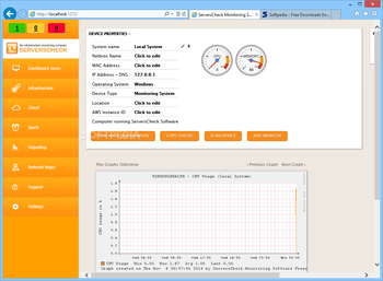 ServersCheck Monitoring Software screenshot