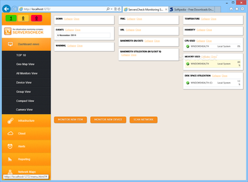 ServersCheck Monitoring Software screenshot 2