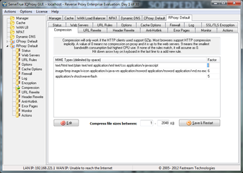 ServeTrue IQ Proxy (formerly Fastream IQ Proxy Server) screenshot 13