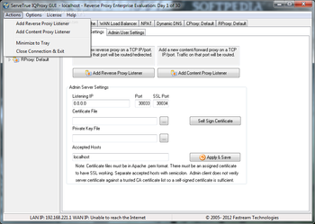 ServeTrue IQ Proxy (formerly Fastream IQ Proxy Server) screenshot 25