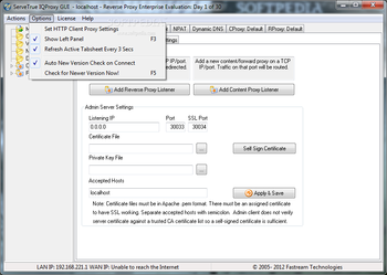 ServeTrue IQ Proxy (formerly Fastream IQ Proxy Server) screenshot 26
