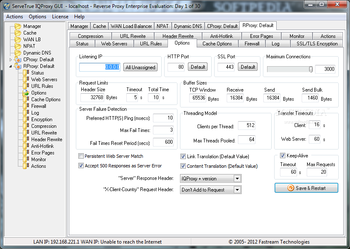 ServeTrue IQ Proxy (formerly Fastream IQ Proxy Server) screenshot 4