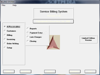 Service Billing System screenshot
