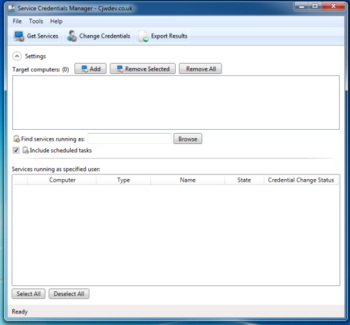 Service Credentials Manager Free screenshot
