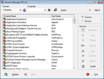 Service Manager NT screenshot