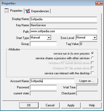 Service Manager NT screenshot 2