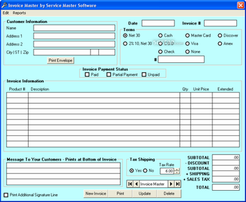 Service Master Software screenshot 5