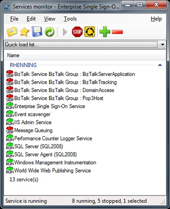Service Monitor  screenshot
