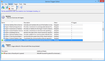 Service Trigger Editor screenshot 3