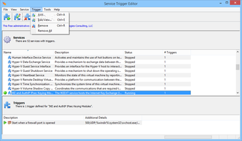 Service Trigger Editor screenshot 4
