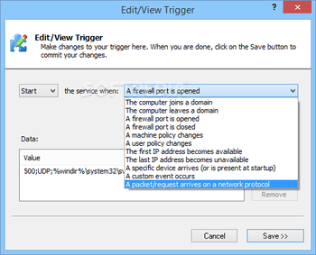 Service Trigger Editor screenshot 6