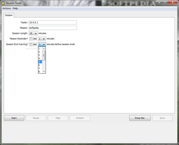 Session Tester screenshot