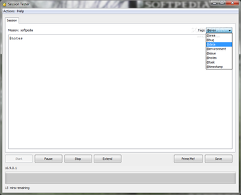 Session Tester screenshot 2