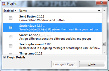 SessionSave screenshot