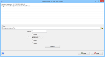 Set Attributes of Files and Folders screenshot