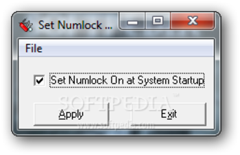 Set Numlock State screenshot