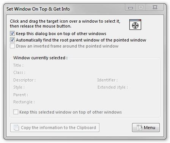 Set Window On Top & Get Info screenshot 2