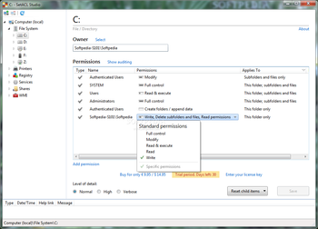 SetACL Studio screenshot