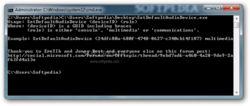 SetDefaultAudioDevice screenshot