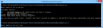 SetMouseSpeed screenshot