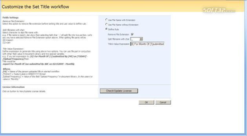 SetTilte Workflow screenshot