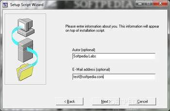 Setup Script Wizard screenshot 2