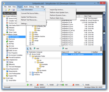 SetupBuilder Developer screenshot 4