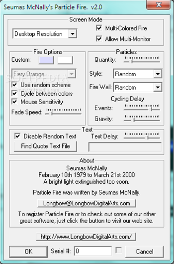 Seumas McNally's Particle Fire screenshot 2