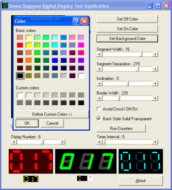 Seven Segment Display OCX Component screenshot 2