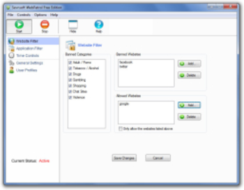 Sevnsoft Web Patrol Pro screenshot