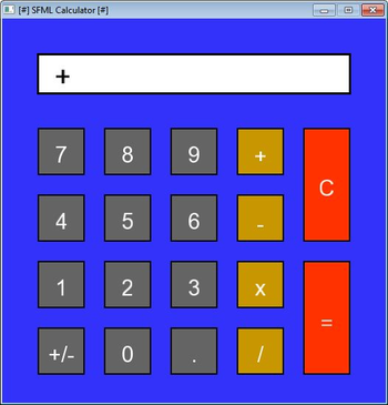 SFML Calculator screenshot