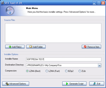 SFX Tool screenshot